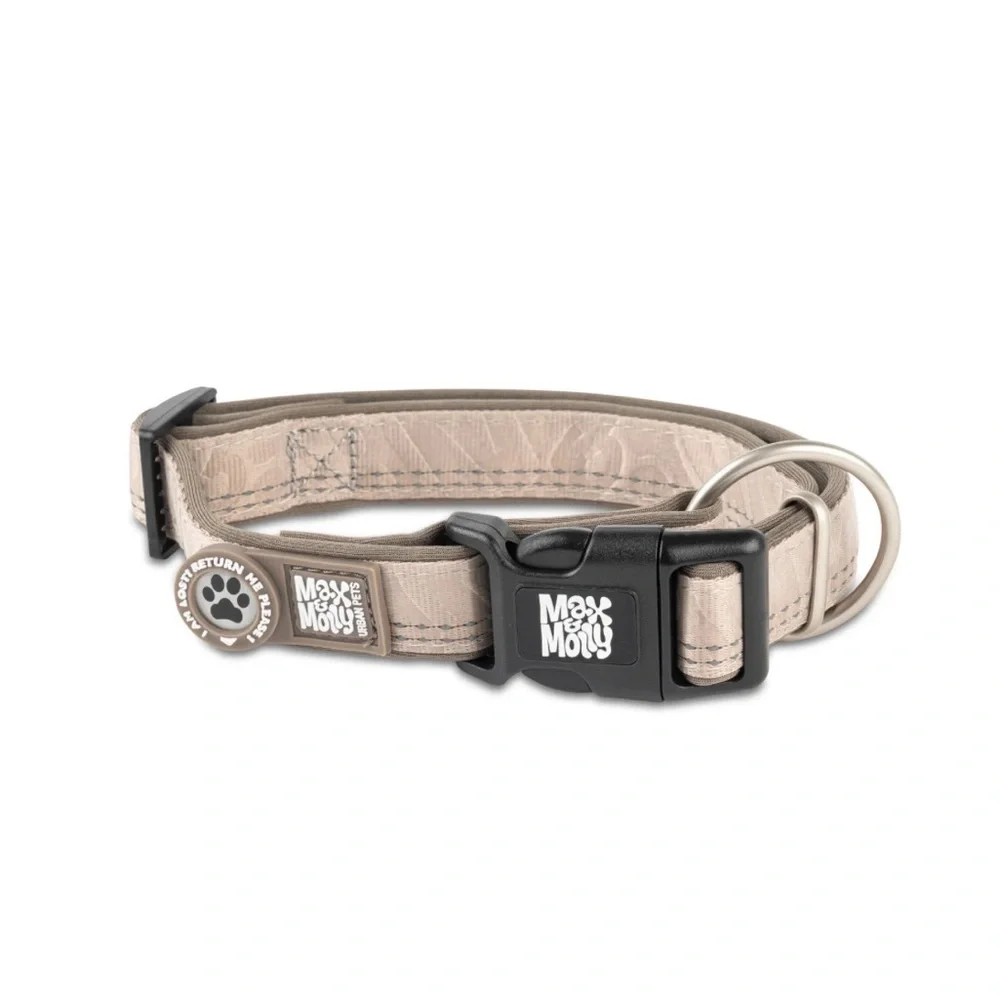 Max & Molly‎ Leash (S) Matrix 2.0 Sand & GOTCHA! Smart ID Collar (XS)